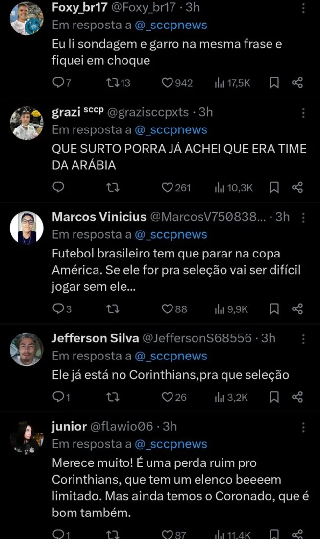 Repercussão via Twitter