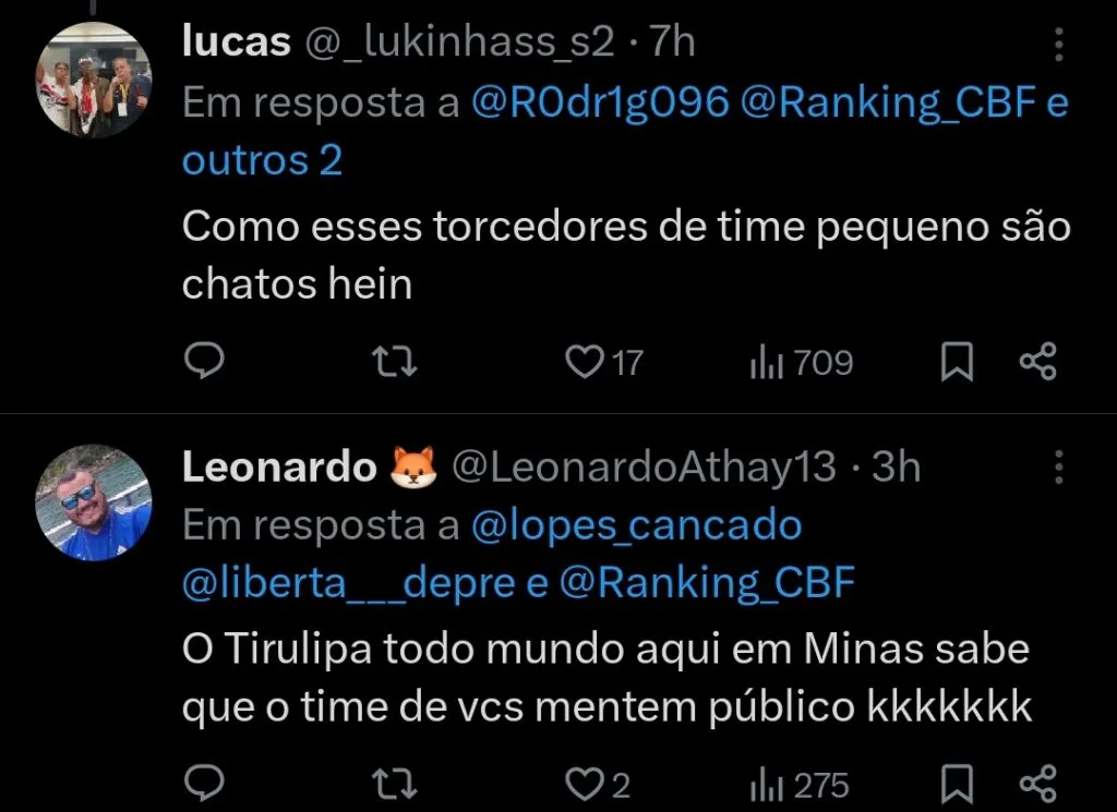 Repercussão via Twitter