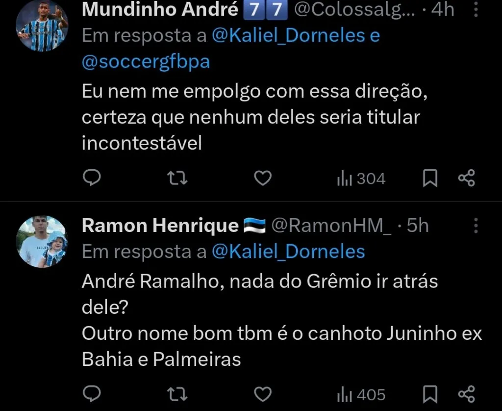 Repercussão via Twitter