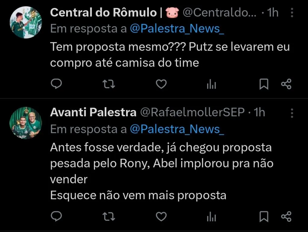 Repercussão via Twitter