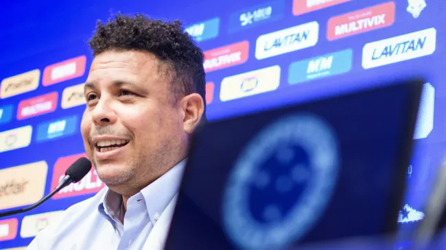 Ronaldo em coletiva (Foto: Gustavo Aleixo/Cruzeiro/Divulgação)
