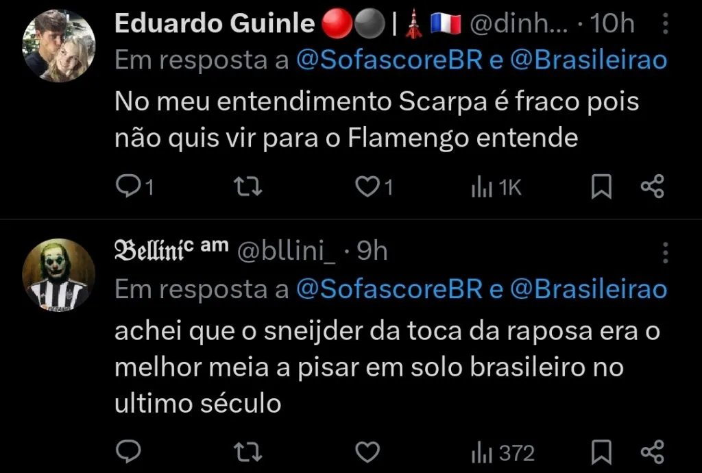 Repercussão via Twitter