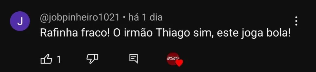 Repercussão via YouTube