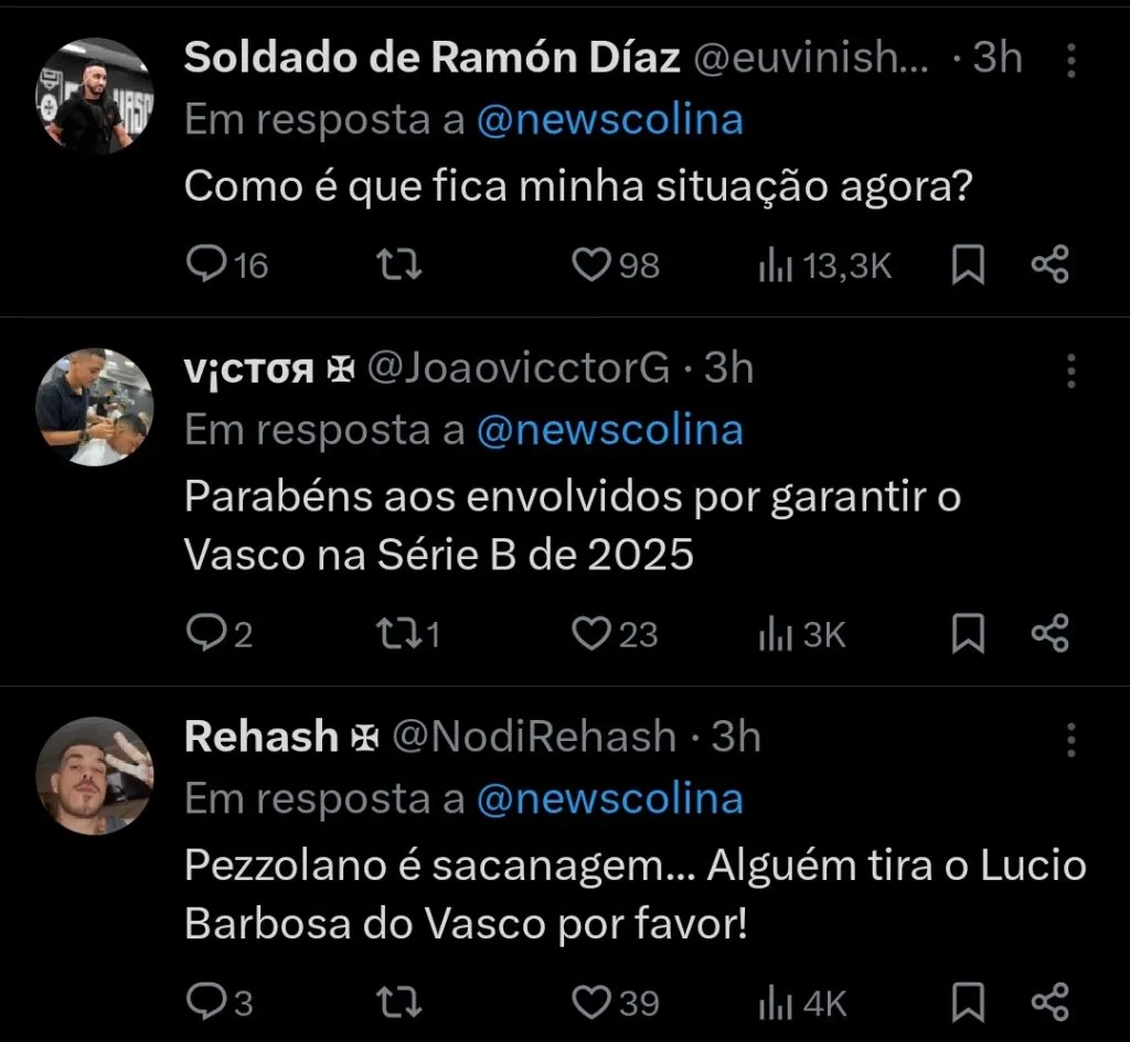Repercussão via Twitter