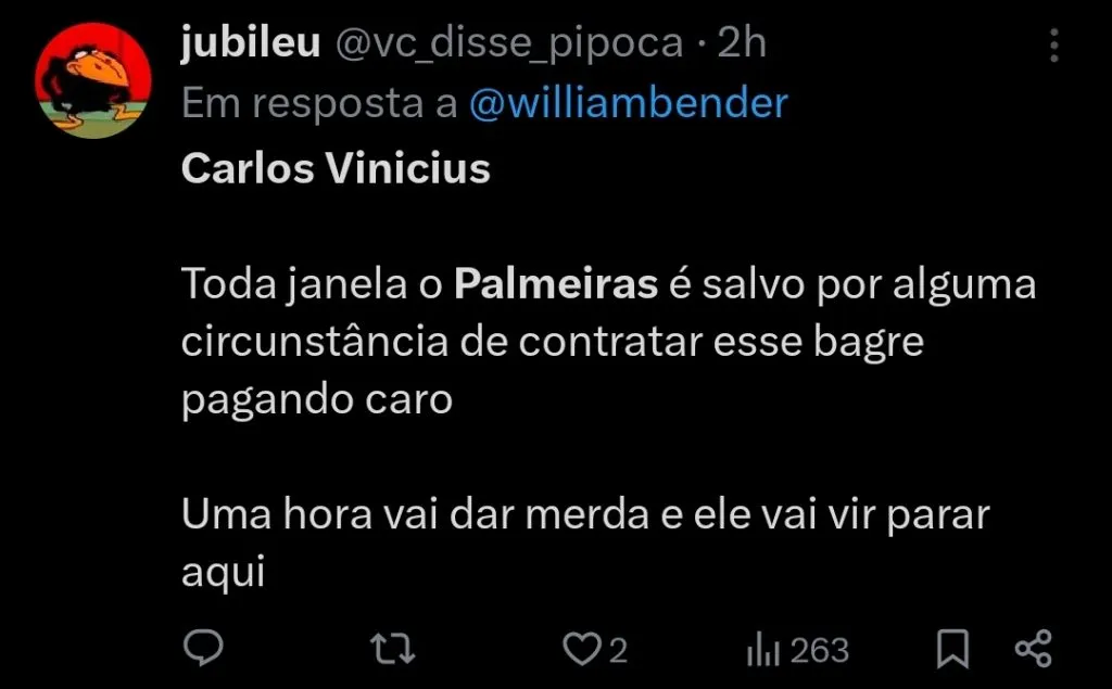 Repercussão via Twitter