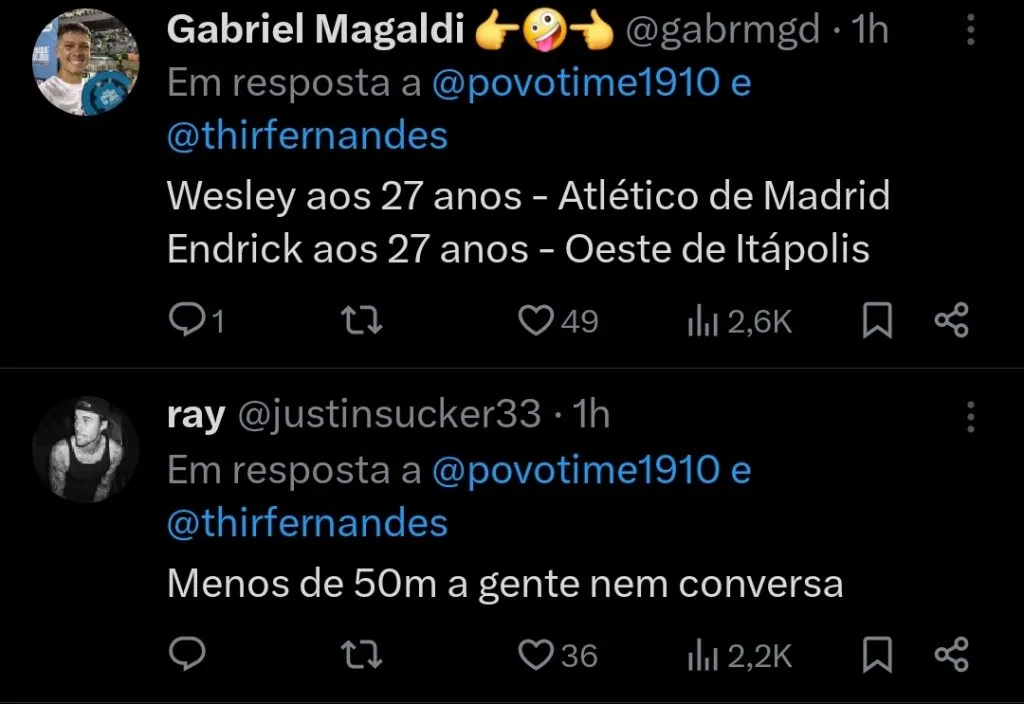 Repercussão via Twitter