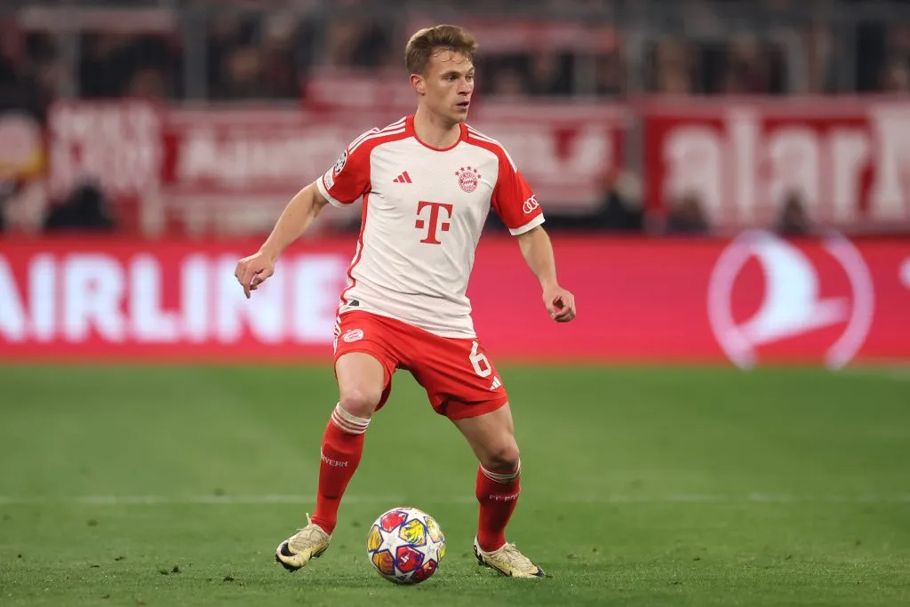 Joshua Kimmich of Bayern Muenchen . (Photo by Alex Grimm/Getty Images)