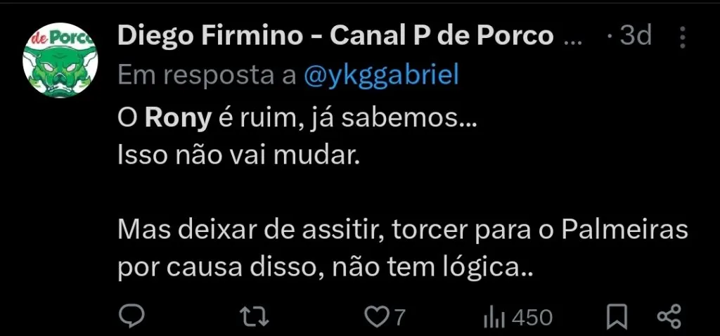 Repercussão via Twitter