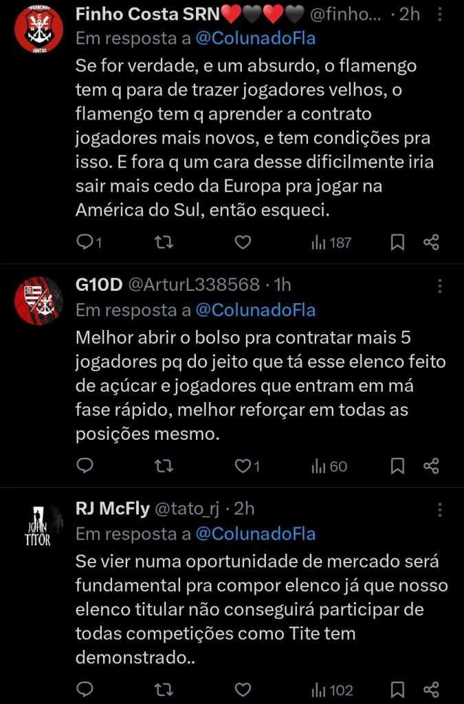 Repercussão via Twitter