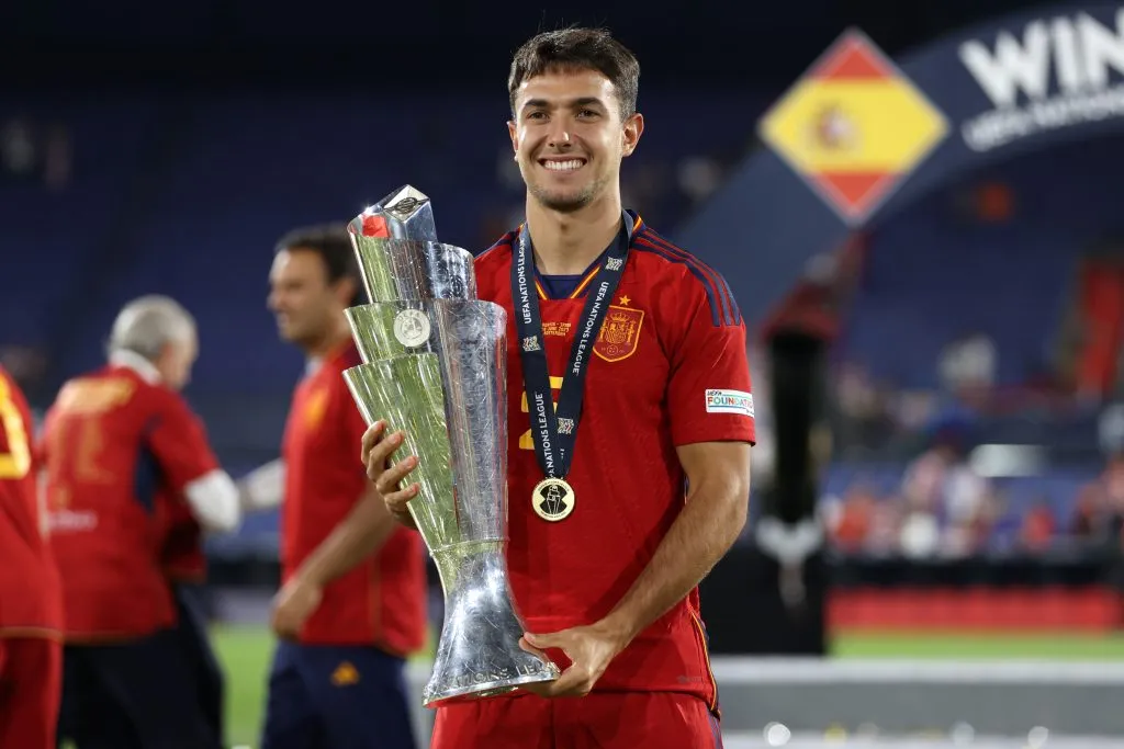 Zubimendi é alvo do Barça. (Photo by Lars Baron/Getty Images)