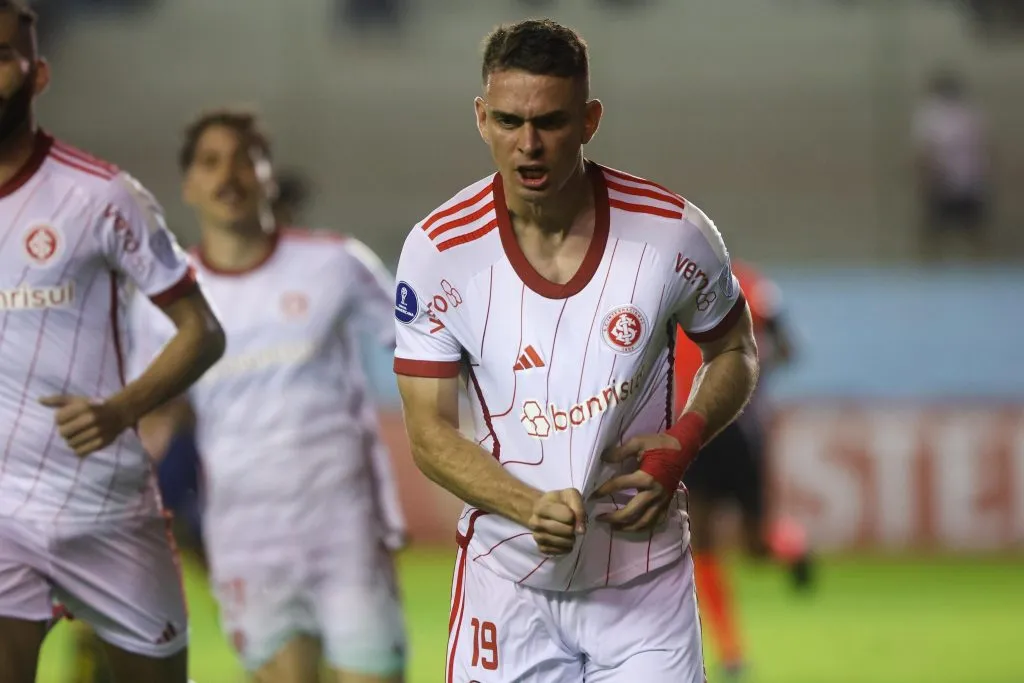 Contra o Delfín, Borré marcou pela 1ª vez com a camisa do Inter (Foto: Divulgação/Inter)