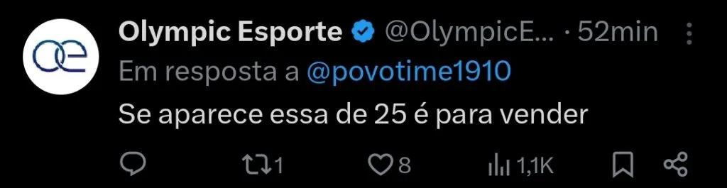 Repercussão via Twitter