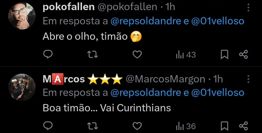 Repercussão via Twitter