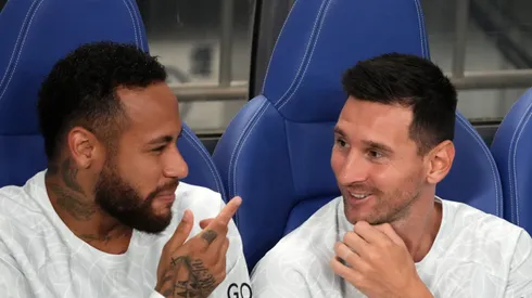 Neymar e Messi pelo PSG. (Photo by Koji Watanabe/Getty Images)