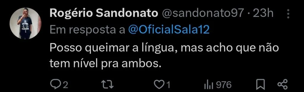 Repercussão via Twitter