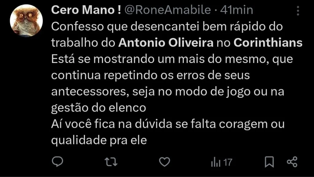 Repercussão via Twitter