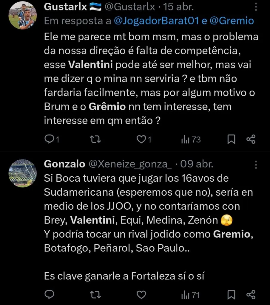 Repercussão via Twitter