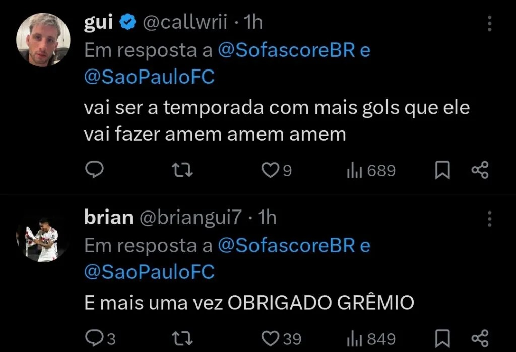 Repercussão via Twitter