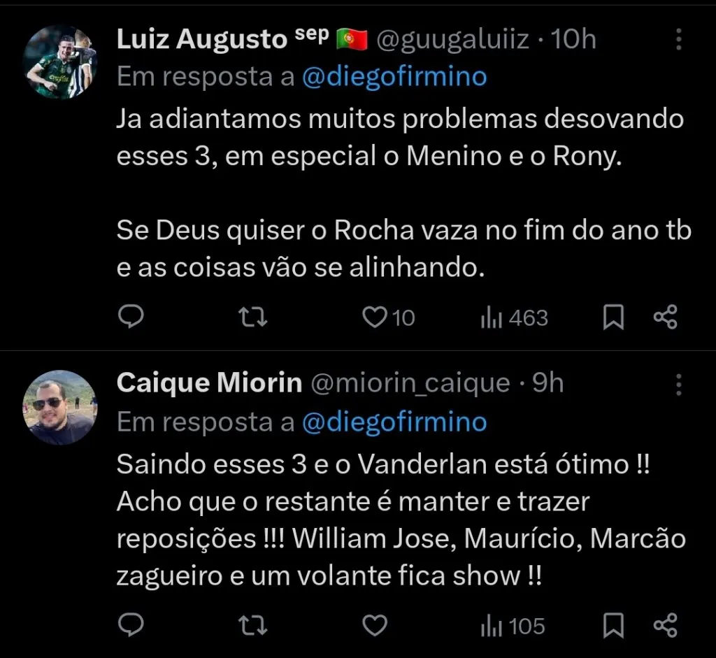 Repercussão via Twitter