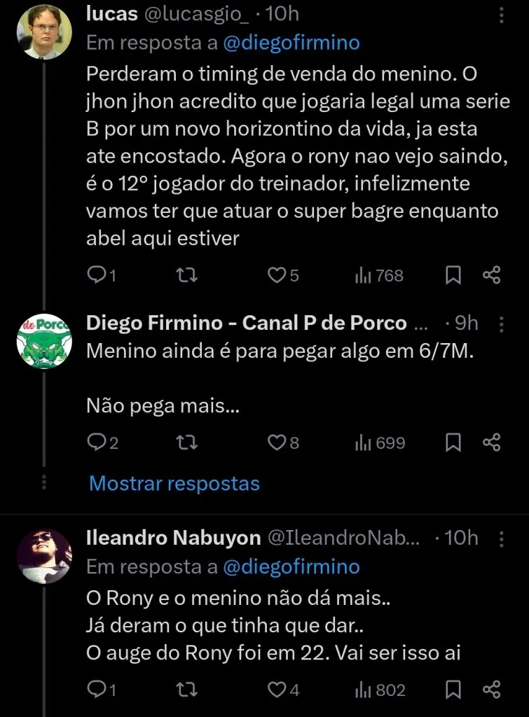 Repercussão via Twitter