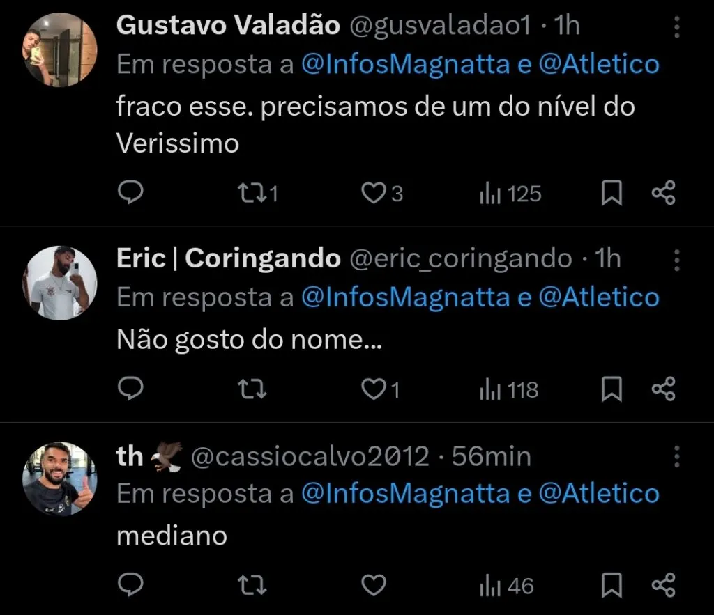 Repercussão via Twitter