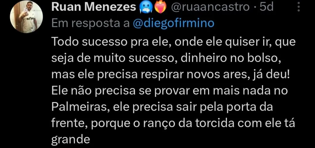 Repercussão via Twitter