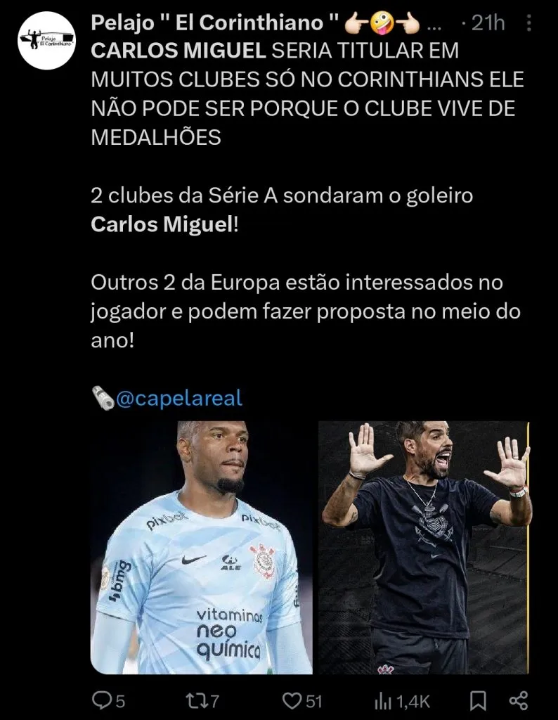 Repercussão via Twitter