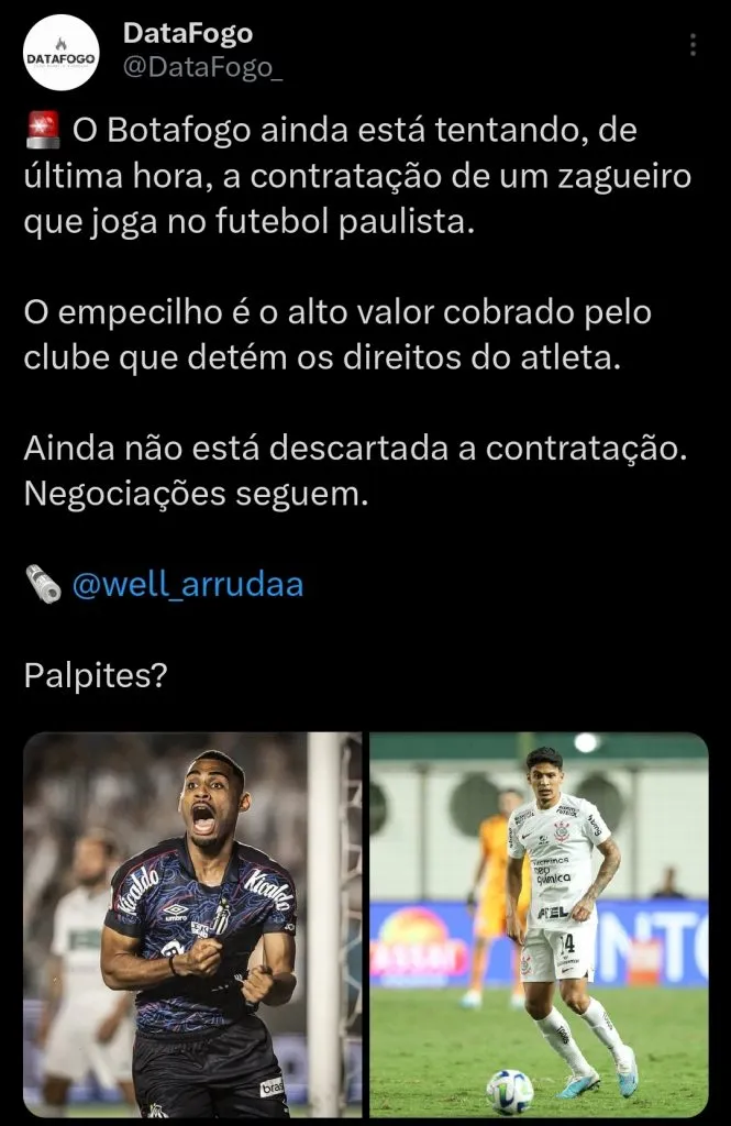 Repercussão via Twitter