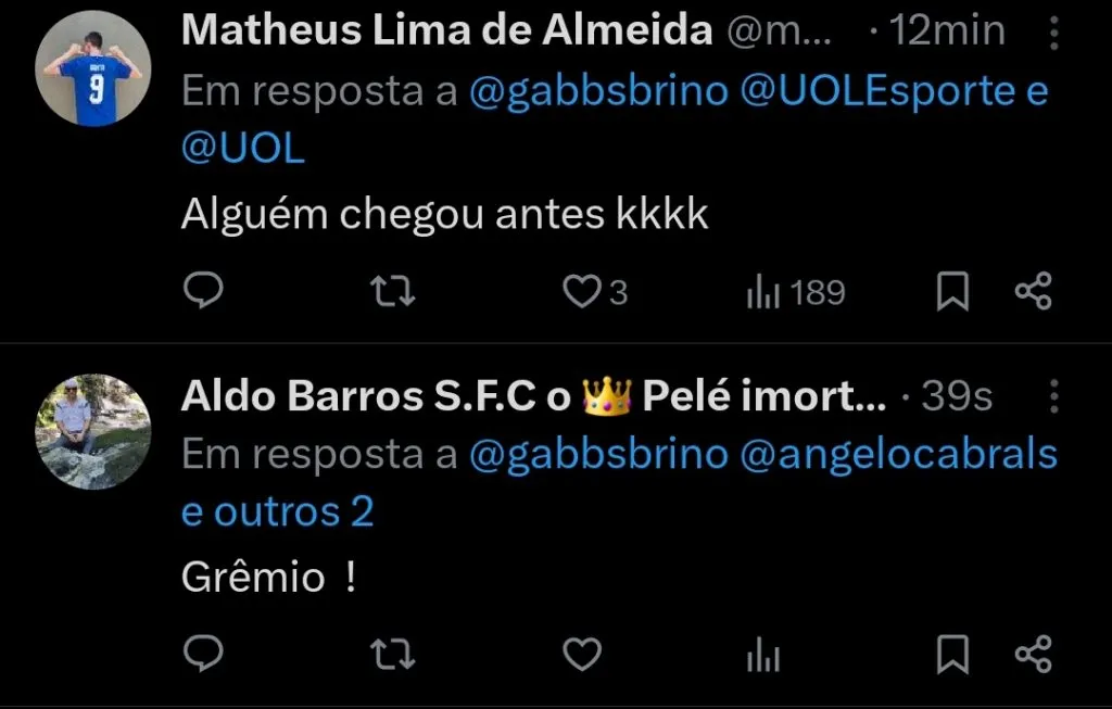 Repercussão via Twitter