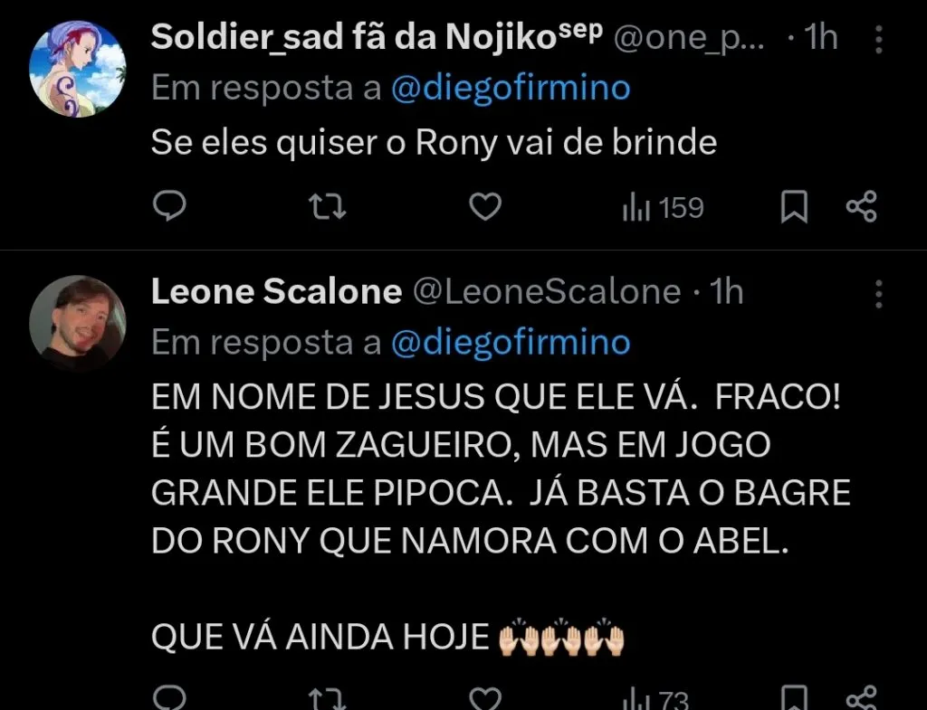 Repercussão via Twitter