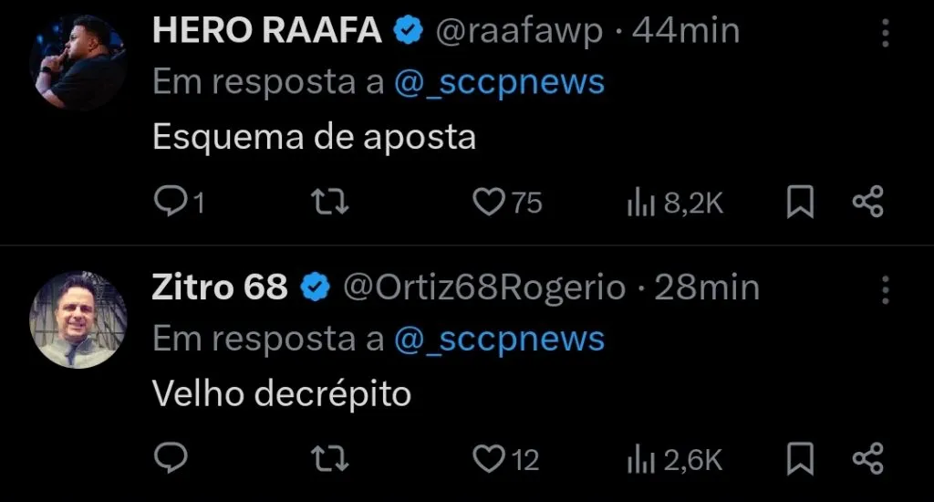 Repercussão via Twitter