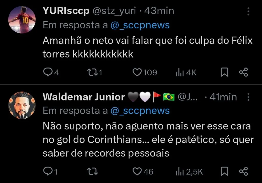 Repercussão via Twitter