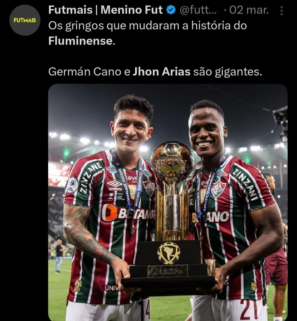 Repercussão via Twitter