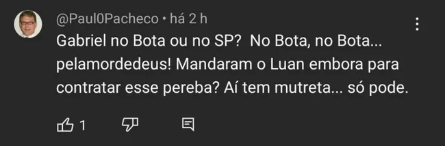 Repercussão via YouTube