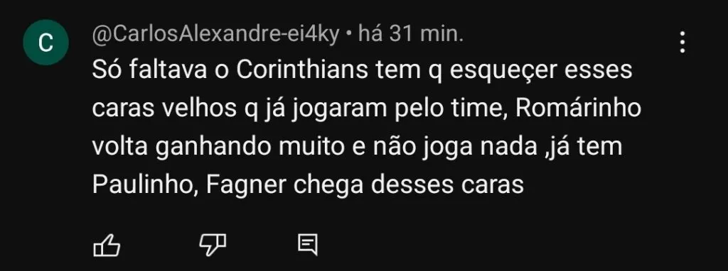 Repercussão via YouTube