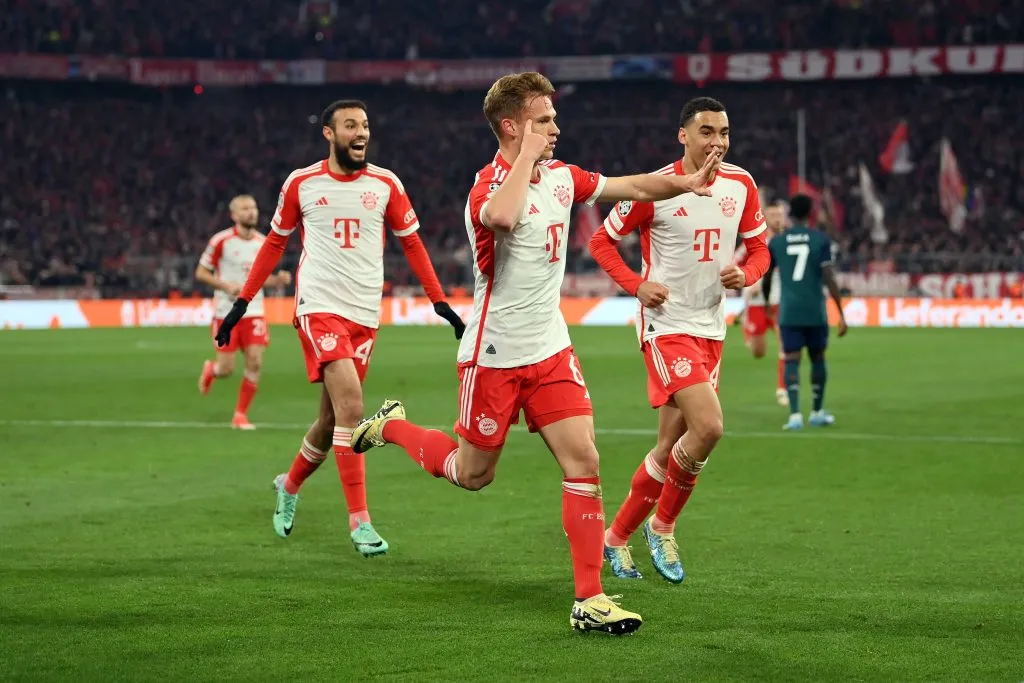 Kimmich vs Arsenal. (Photo by Justin Setterfield/Getty Images)