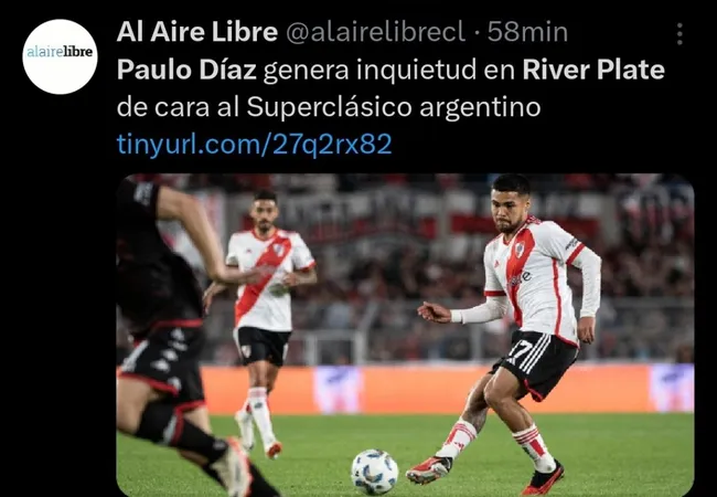 Repercussão via Twitter