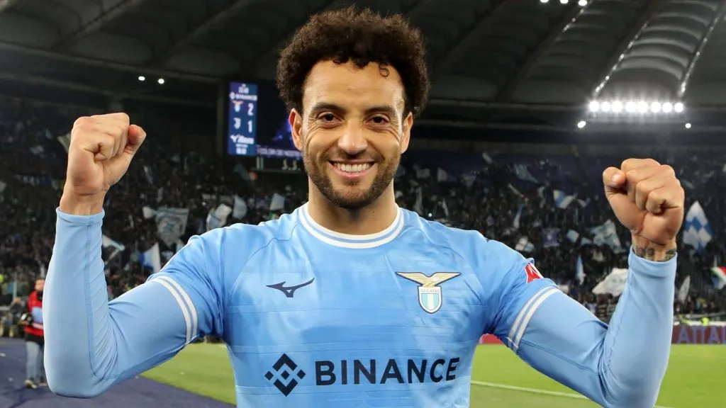 Felipe Anderson foi anunciado como novo reforço do Palmeiras (Photo by Paolo Bruno/Getty Images)
