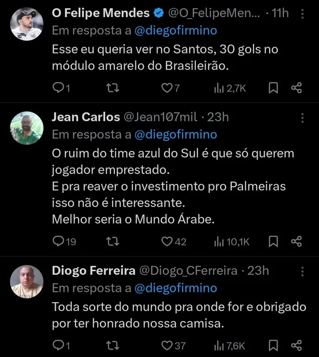 Repercussão via Twitter
