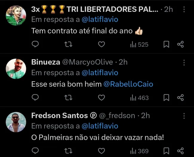 Repercussão via Twitter