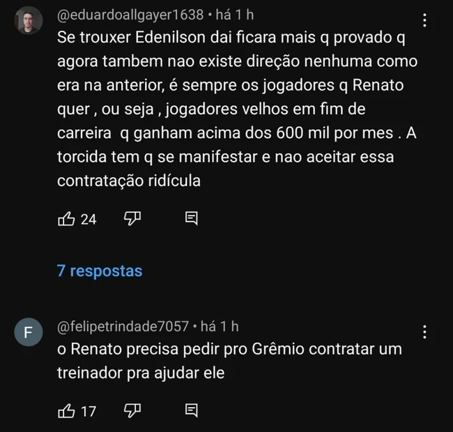 Repercussão via YouTube