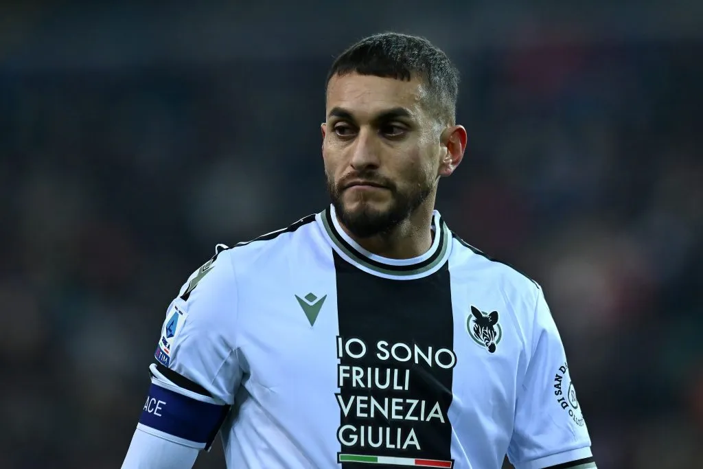 Pereyra em campo pela Udinese (Photo by Alessandro Sabattini/Getty Images)