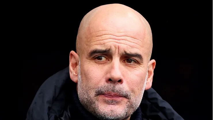 Pep Guardiola, Manager of Manchester City, . (Photo by Catherine Ivill/Getty Images)