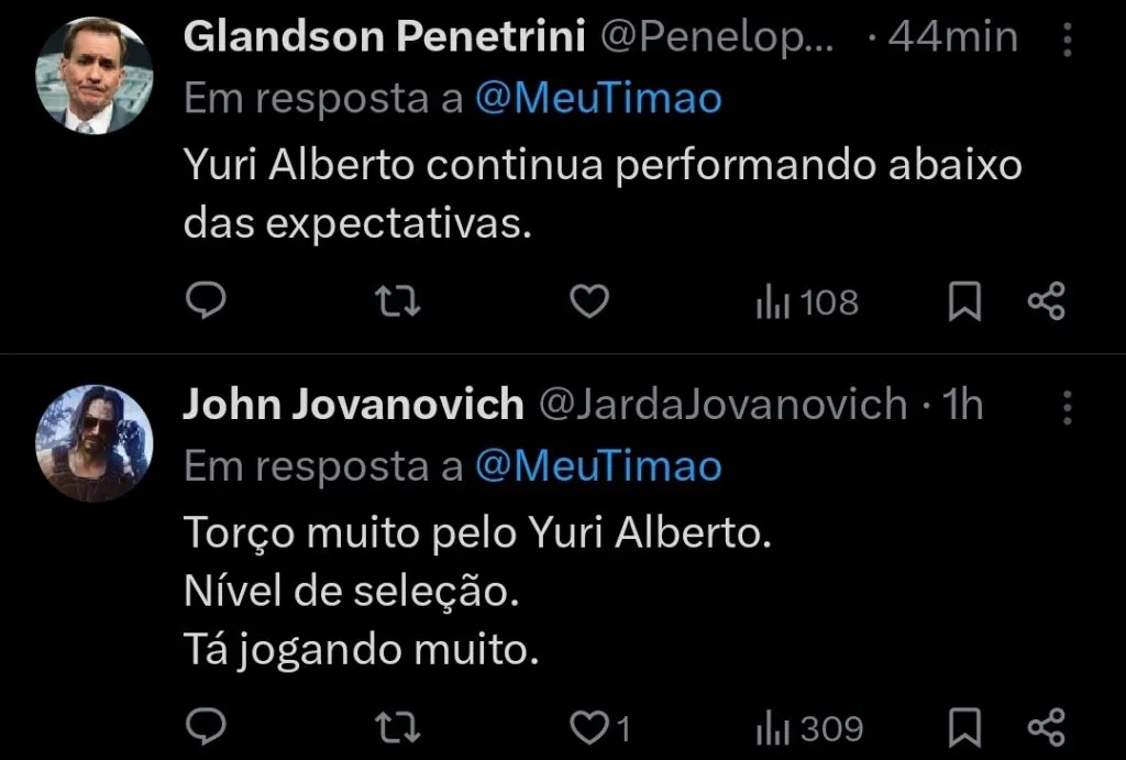 Repercussão via Twitter