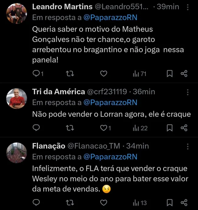 Repercussão via Twitter