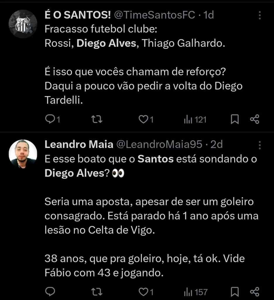 Repercussão via Twitter
