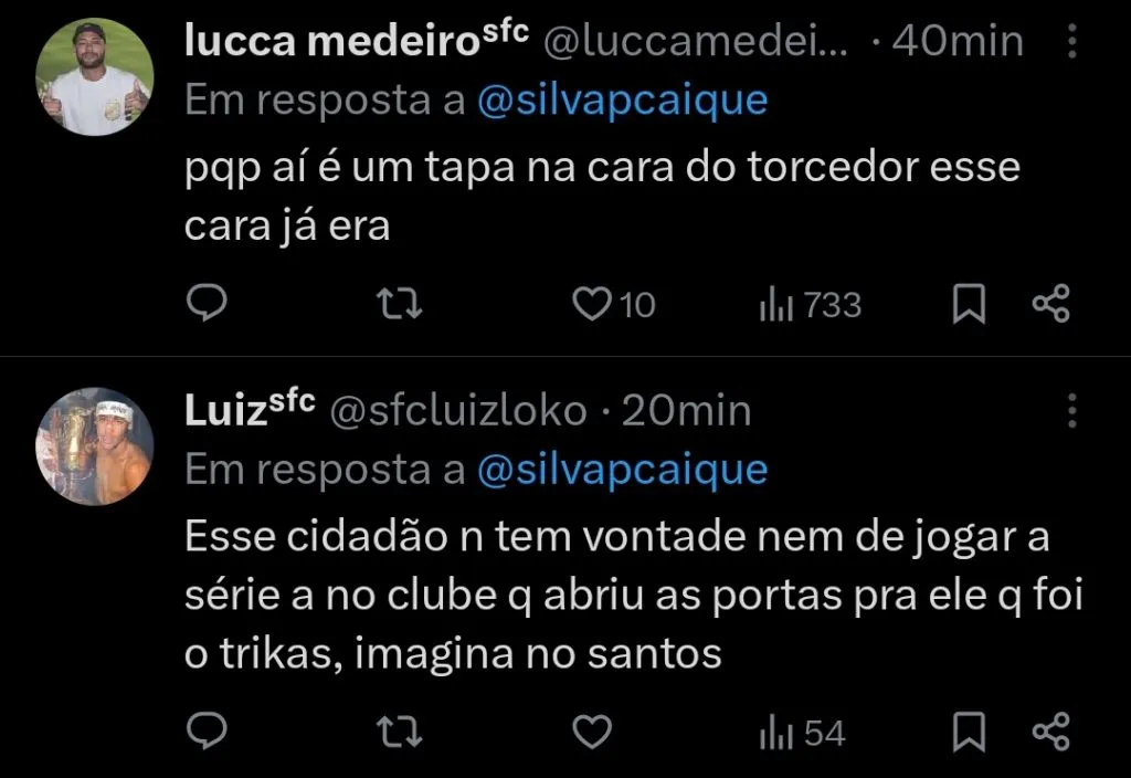 Repercussão via Twitter