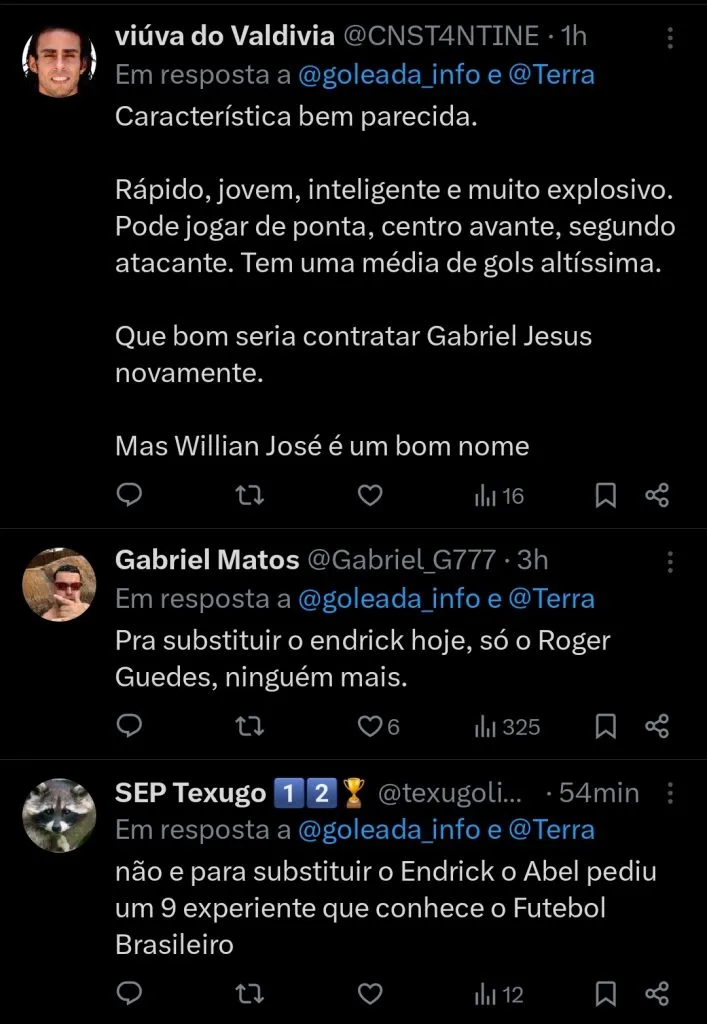 Repercussão via Twitter