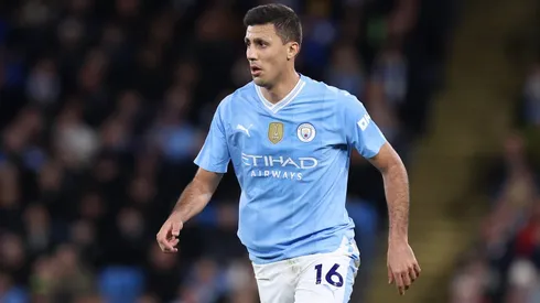 Rodri of Manchester City . (Photo by Alex Livesey/Getty Images)