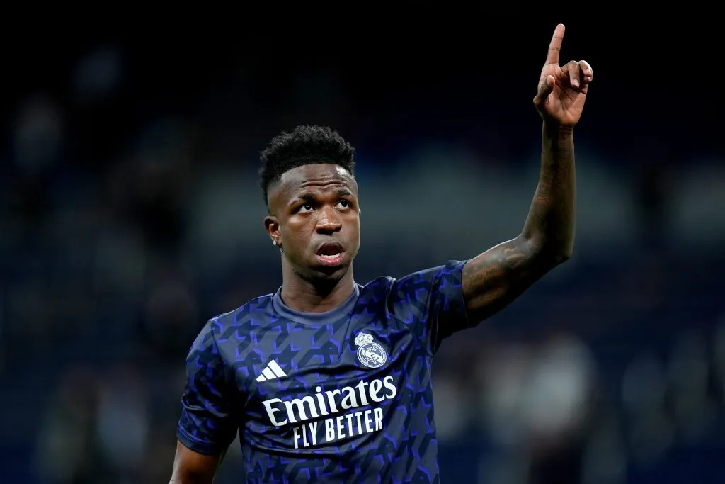 Vini Jr em ação pelo Real Madrid. (Photo by Angel Martinez/Getty Images)